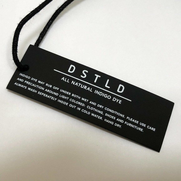 NEW DSTLD Blue Denim Long Sleeve Pearl Snap Shirt in Light Vintage Sz S MSRP $75 - Picture 9 of 9